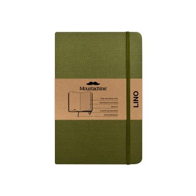 Cover for Moustachine · Moustachine Classic Linen Pocket Military Green Dotted Flex (Book) (2024)