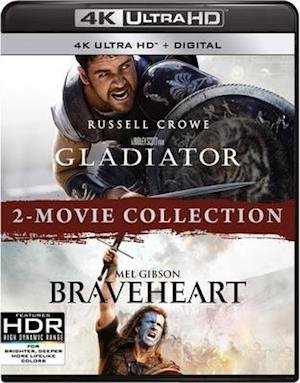 Cover for Gladiator / Braveheart 2-movie Collection (4K UHD Blu-ray) (2020)