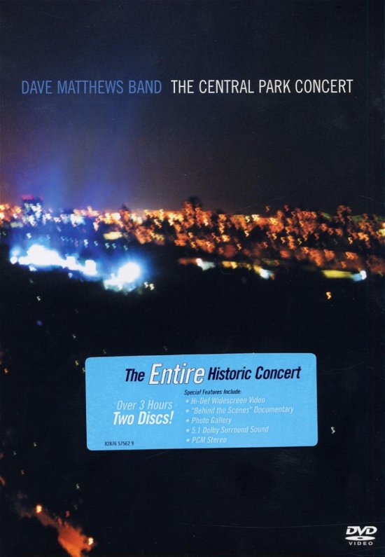 The Central Park Concert - Dave Matthews Band - Elokuva - POP - 0828765756297 - tiistai 18. marraskuuta 2003