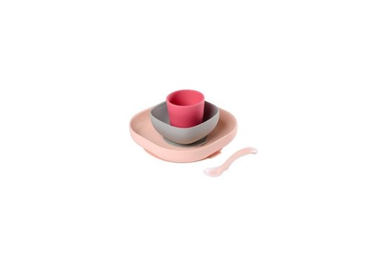 Cover for BAÃÂ©aba · BAÃÂ©aba - Silicone Meal Set 4 Pcs - Pink (N/A)