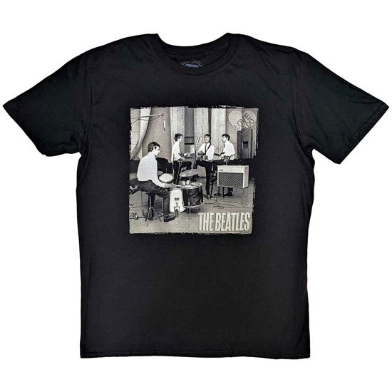 The Beatles Unisex T-Shirt: 1962 Studio Session - The Beatles - Produtos - Apple Corps - Apparel - 5055295328297 - 9 de janeiro de 2020