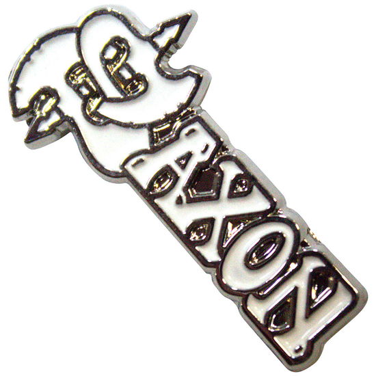 Cover for Saxon · Saxon Pin Badge: White Logo (Anstecker) (2024)