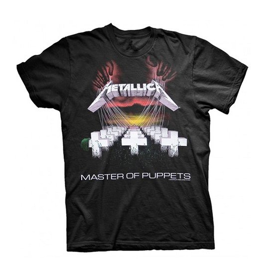 Metallica Unisex T-Shirt: Master of Puppets (Back Print) - Metallica - Produtos - PHD - 5060357840297 - 29 de outubro de 2018
