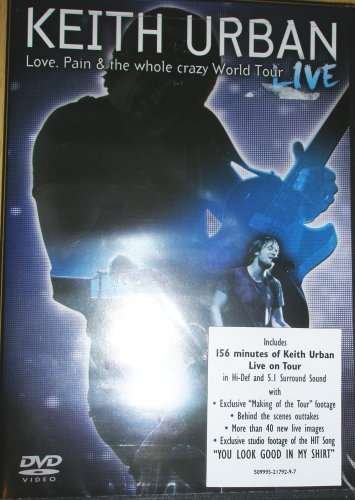 Cover for Keith Urban · Love Pain Whole Crazy World Tour (DVD) (2008)