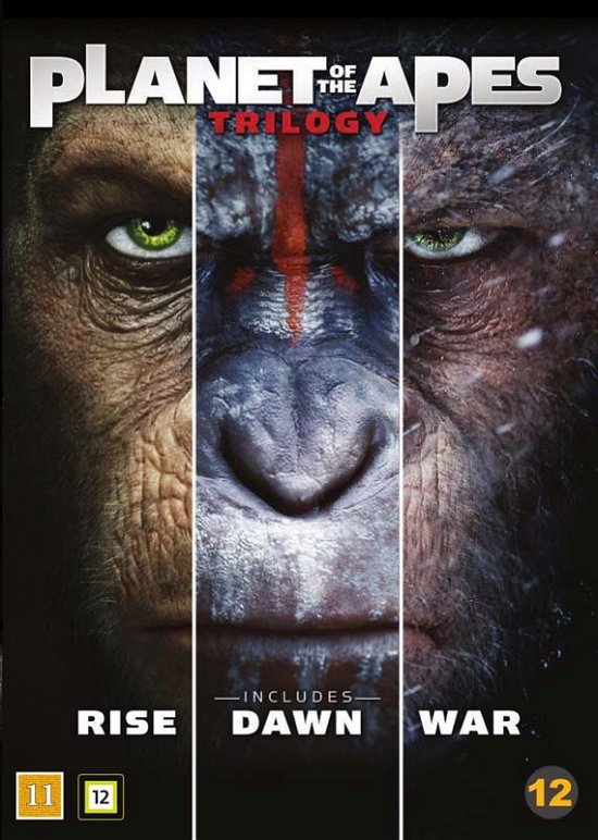 Rise of the Planet of the Apes / Dawn of the Planet of the Apes / War for the Planet of the Apes - Planet of the Apes - Movies -  - 7340112741297 - November 30, 2017