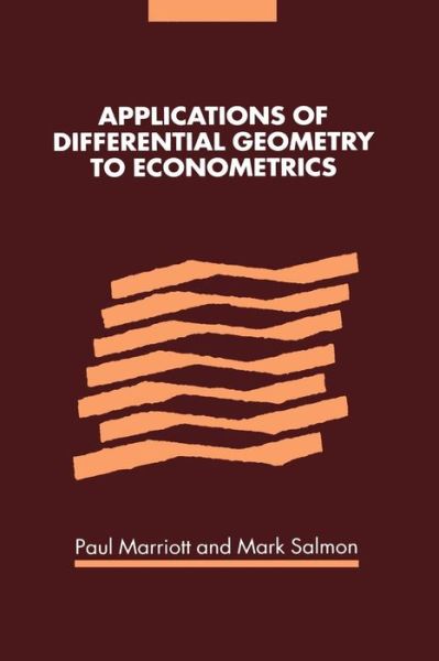 Cover for Marriott · Applications of Differential Geometry to Econometrics (Pocketbok) (2011)