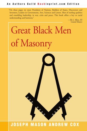 Cover for Joseph Cox · Great Black men of Masonry (Paperback Book) (2002)