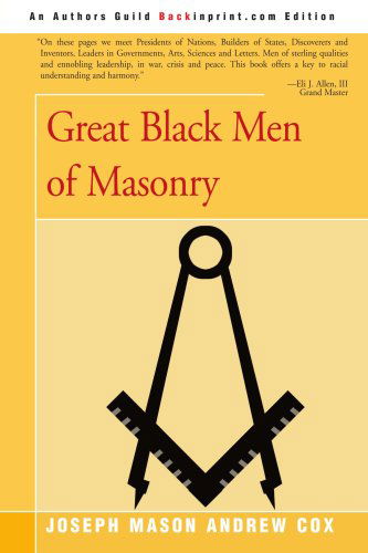 Cover for Joseph Cox · Great Black men of Masonry (Paperback Book) (2002)