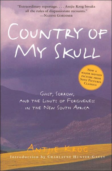 Cover for Antjie Krog · Country of My Skull: Guilt, Sorrow, and the Limits of Forgiveness in the New South Africa (Paperback Book) [Reprint edition] (2000)