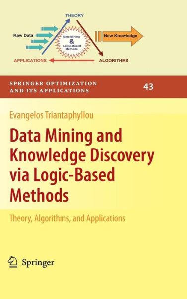 Cover for Evangelos Triantaphyllou · Data Mining and Knowledge Discovery via Logic-Based Methods: Theory, Algorithms, and Applications - Springer Optimization and Its Applications (Hardcover Book) [2010 edition] (2010)