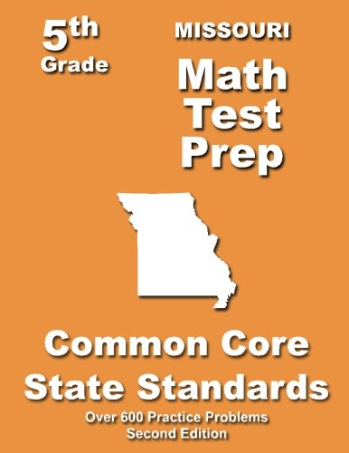 Cover for Teachers' Treasures · Missouri 5th Grade Math Test Prep: Common Core Learning Standards (Paperback Book) (2013)