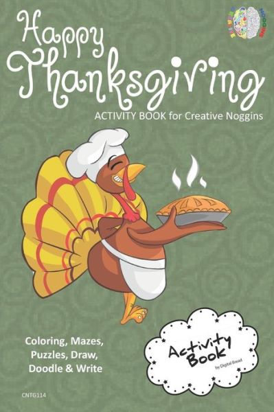 Cover for Digital Bread · Happy Thanksgiving Activity Book for Creative Noggins (Pocketbok) (2018)