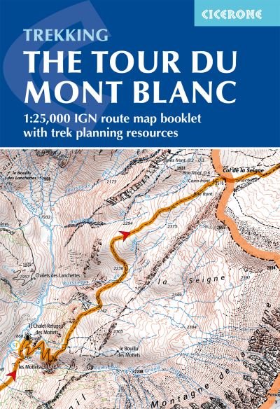 Kev Reynolds · Tour du Mont Blanc Map Booklet: IGN maps and essential resources to plan your hike (Pocketbok) (2024)