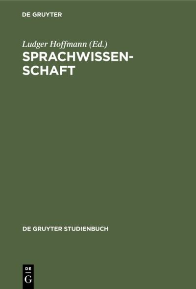 Cover for Ludger Hoffmann · Sprachwissenschaft (Book) (1996)