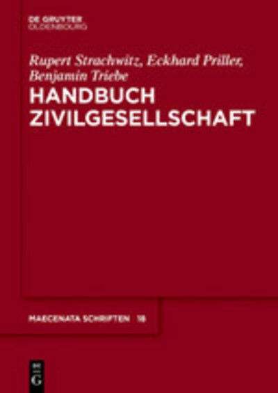 Cover for Strachwitz · Handbuch Zivilgesellschaft (Buch) (2020)