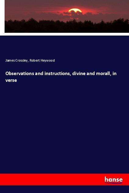 Cover for Crossley · Observations and instructions, (Book)