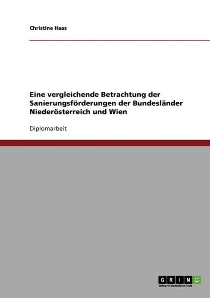 Cover for Haas · Eine vergleichende Betrachtung der (Book)