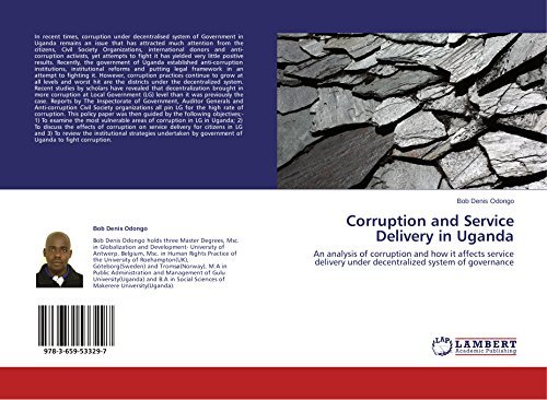 Cover for Odongo Bob Denis · Corruption and Service Delivery in Uganda (Paperback Book) (2014)