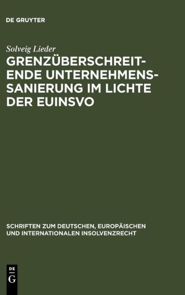 Cover for S. Lieder · Grenzüberschr.Unternehmenssan (Book) [German edition] (2007)