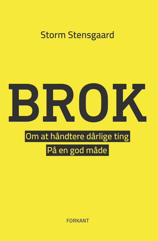 Cover for Storm Stensgaard · Brok (Bok) [1:a utgåva] (2020)