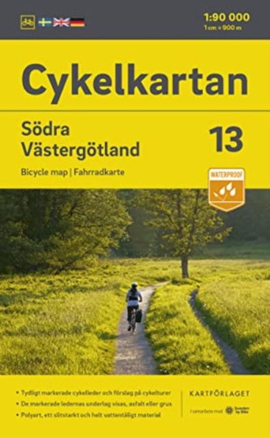 Cover for Kartförlaget · Cykelkartan: Södra Västergötland (Hardcover bog) (2023)