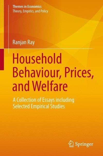 Cover for Ray · Household Behaviour Prices and Welfare (Bok) [1st ed. 2018 edition] (2018)
