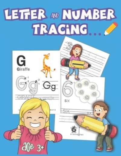 Cover for Booqooze · Letter and Number Tracing (Paperback Book) (2021)