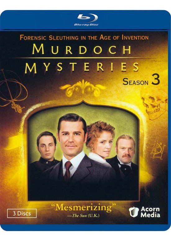 Cover for Murdoch Mysteries Season 3 (Blu-ray) (2012)