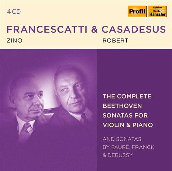 Sonatas for Violin & Piano - Beethoven / Francescatti / Casadesus - Musikk - PROFIL - 0881488190298 - 23. august 2019