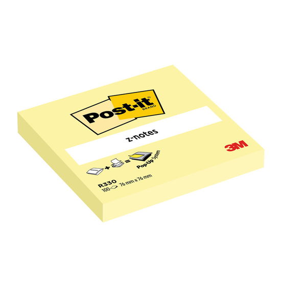 Post-It Z-Notes 76x76 gelb - Post-it® - Inne - 3M - 3134375014298 - 3 stycznia 2017