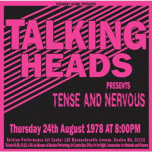 Cover for Talking Heads · Tense And Nervous Live In Boston 1979 (CD) [Japan Import edition] (2021)