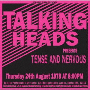 Cover for Talking Heads · Tense And Nervous Live In Boston 1979 (CD) [Japan Import edition] (2021)