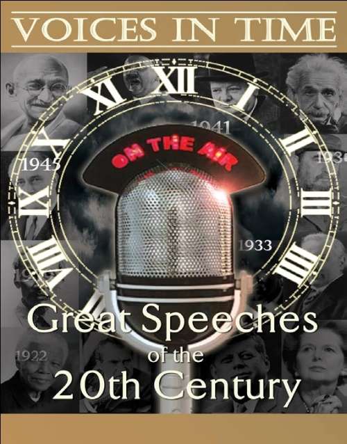 Cover for Voices In Time - Great Speeches (DVD) (2009)