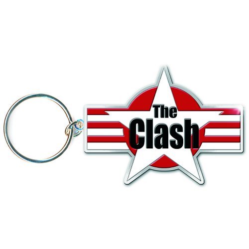 The Clash Keychain: Stars & Stripes (Enamel In-fill) - Clash - The - Merchandise - Unlicensed - 5055295318298 - October 22, 2014