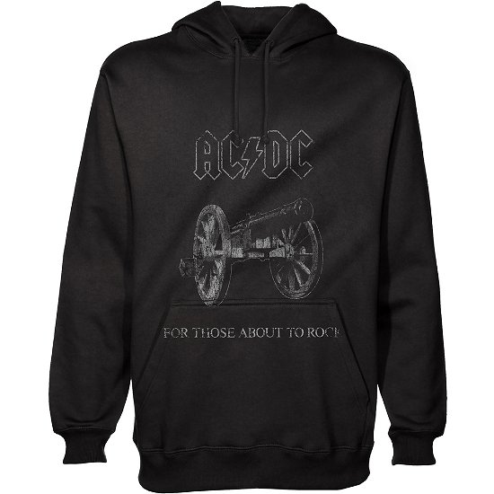 Cover for AC/DC · AC/DC Unisex Pullover Hoodie: About to Rock (Hoodie) [size S] [Black - Unisex edition] (2019)