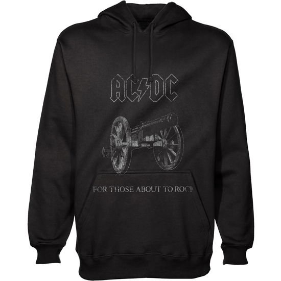 AC/DC Unisex Pullover Hoodie: About to Rock - AC/DC - Fanituote - Perryscope - 5055979988298 - maanantai 30. joulukuuta 2019