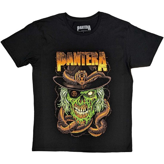 Pantera Unisex T-Shirt: Snake & Skull - Pantera - Merchandise -  - 5056561094298 - 