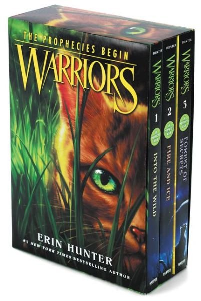 Cover for Erin Hunter · Warriors Box Set: Volumes 1 to 3: Into the Wild, Fire and Ice, Forest of Secrets - Warriors: The Prophecies Begin (Paperback Book) [Box edition] (2015)