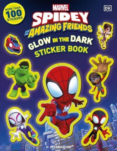 Cover for Dk · Marvel Spidey and His Amazing Friends Glow in the Dark Sticker Book: With More Than 100 Stickers (Paperback Bog) (2024)