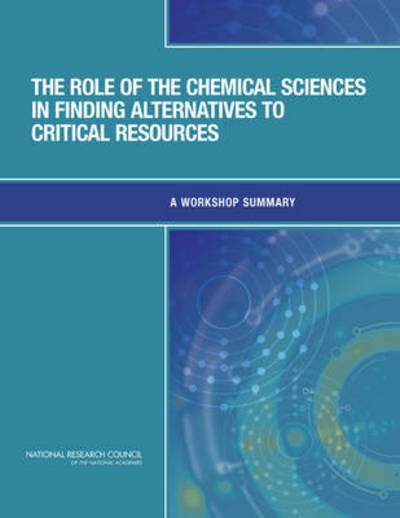 Cover for National Research Council · The Role of the Chemical Sciences in Finding Alternatives to Critical Resources: A Workshop Summary (Paperback Book) (2012)