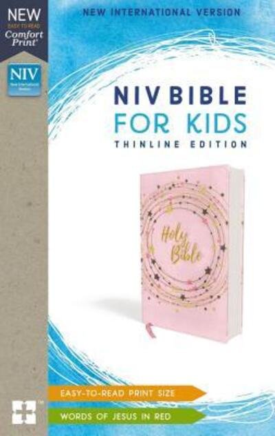 Cover for Zondervan Zondervan · NIV, Bible for Kids, Flexcover, Pink / Gold, Red Letter, Comfort Print: Thinline Edition (Paperback Book) (2019)
