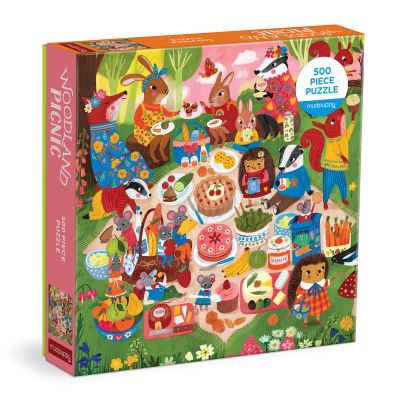 Woodland Picnic 500 Piece Family Puzzle - Mudpuppy - Board game - Galison - 9780735376298 - January 19, 2023