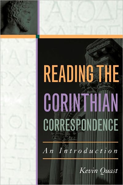 Cover for Kevin Quast · Reading the Corinthian Correspondence: An Introduction (Paperback Book) (2003)