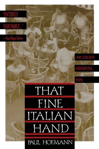 Cover for Paul Hofmann · That Fine Italian Hand (Paperback Book) [Reprint edition] (1991)
