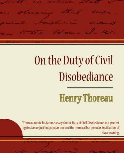 Cover for Henry Thoreau · On the Duty of Civil Disobediance - Henry Thoreau (Pocketbok) (2007)