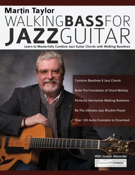 Cover for Joseph Alexander · Martin Taylor Walking Bass For Jazz Guitar (Paperback Bog) (2018)