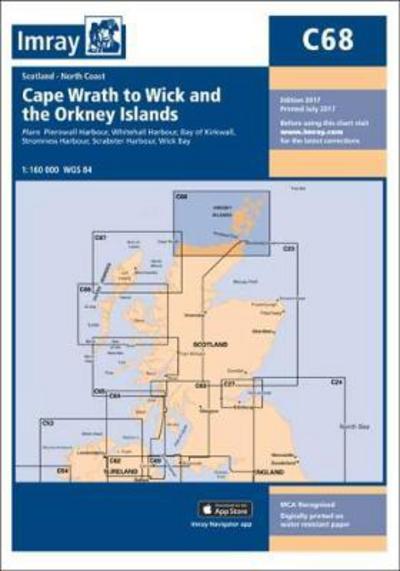 Imray Chart C68: Cape Wrath to Wick and the Orkney Islands - C Series - Imray - Bøger - Imray, Laurie, Norie & Wilson Ltd - 9781846239298 - 7. juli 2017