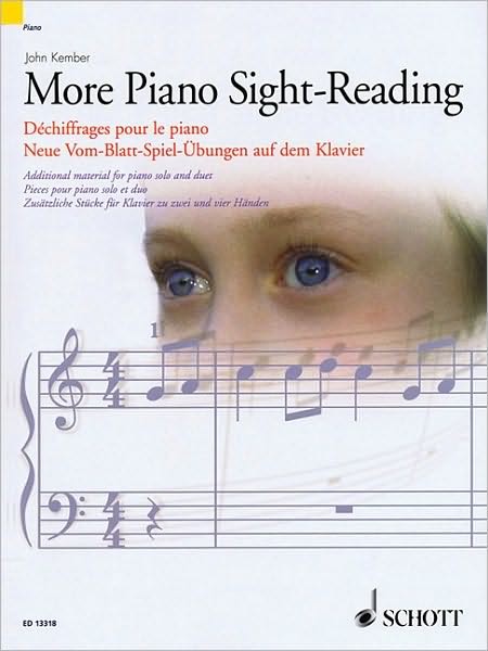 Cover for More Piano Sightreading Additional Material For Piano Solo And Duet Nouveaux Dchiffrages Pour Le Piano Pices Pour Piano Solo Et Duo Neue Vomblattspielbungen Auf Dem Klavier Zustzliche Stcke Fr Klavier Zu Zwei Und Vier Hnden (Book) (2010)