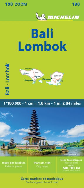 Bali-Lombok - Zoom Map 190: Map - Michelin - Bücher - Michelin Editions des Voyages - 9782067235298 - 25. April 2024