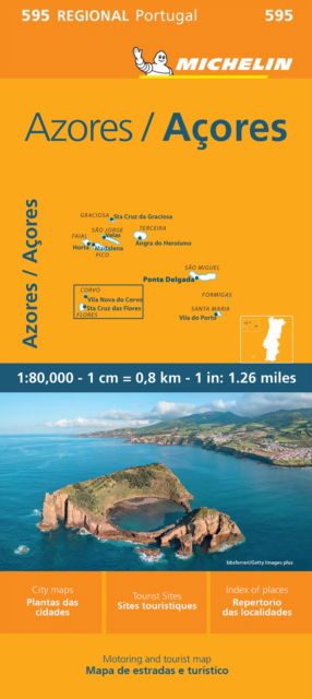 Cover for Michelin · Michelin Regional Maps: Azores (Innbunden bok) (2024)